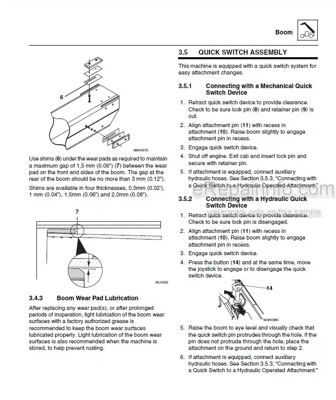 Photo 4 - JLG 266 307 266 LoPro Service Manual Telehandler