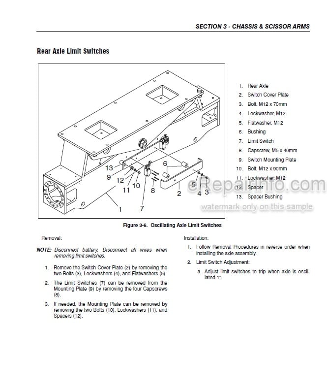 Photo 5 - JLG 320-30 Service And Maintenance Manual Scissors Lift