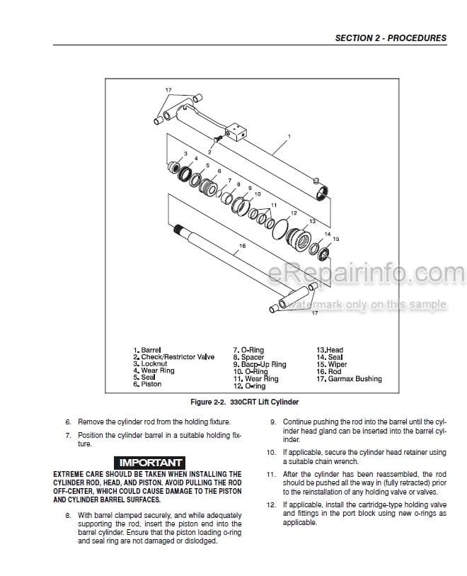 Photo 5 - JLG 330CRT 400CRT Service And Maintenance Manual Scissor Lift