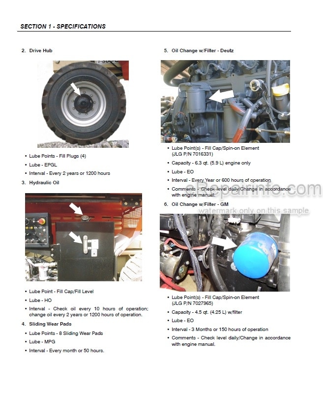 Photo 1 - JLG 3394RT 4394RT Service And Maintenance Manual Scissor Lift 3121249