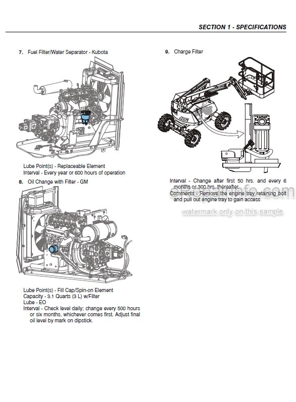Photo 3 - JLG 340AJ Service And Maintenance Manual Boom Lift