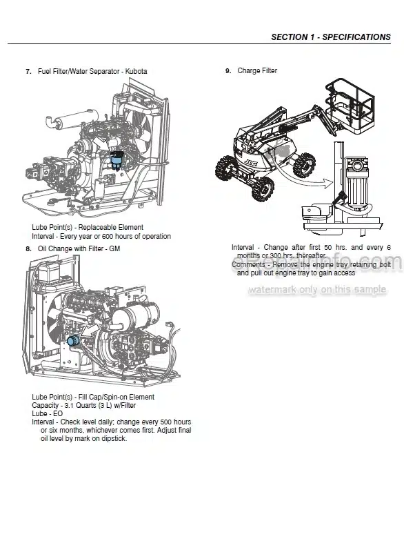 Photo 3 - JLG 340AJ Service And Maintenance Manual Boom Lift