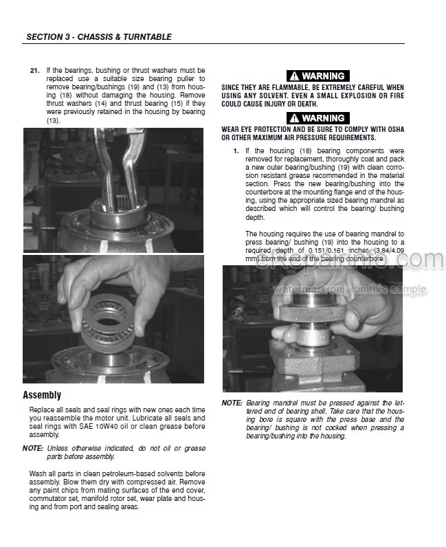 Photo 10 - JLG 340AJ Service And Maintenance Manual Boom Lift
