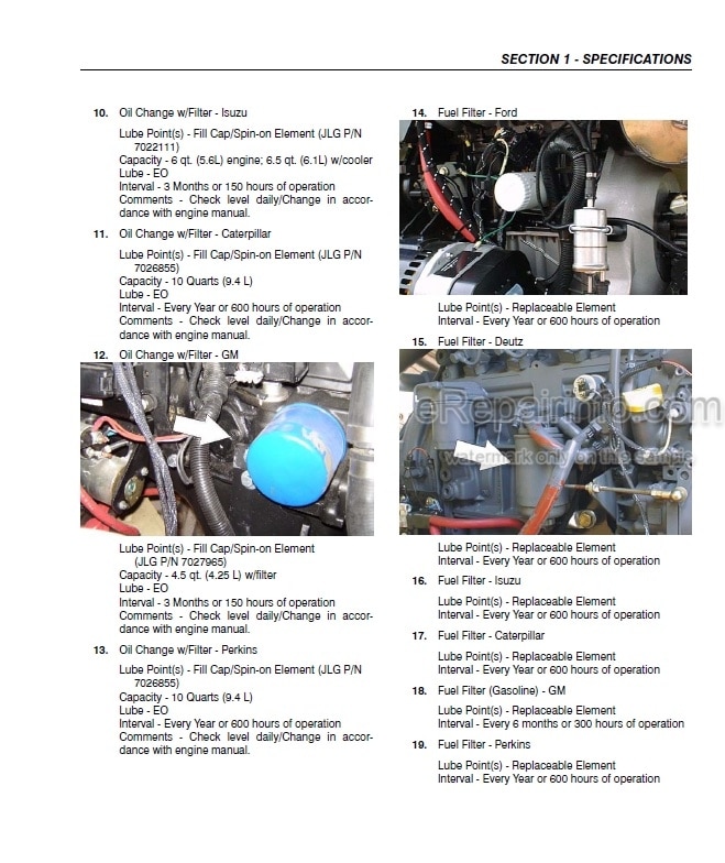 Photo 3 - JLG 400S 460SJ Service And Maintenance Manual Boom Lift