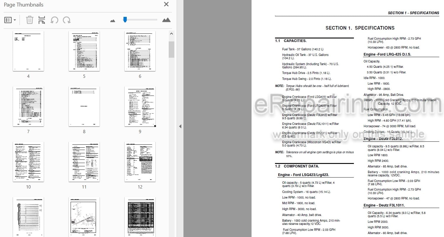 Photo 4 - JLG 40H 40H+6 Service And Maintenance Manual Boom Lift