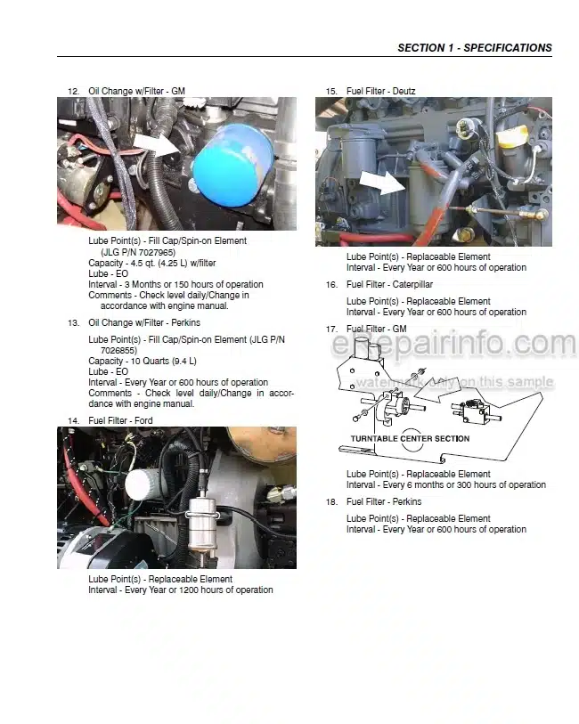 Photo 3 - JLG 450A 450AJ Series II Service And Maintenance Manual Boom Lift