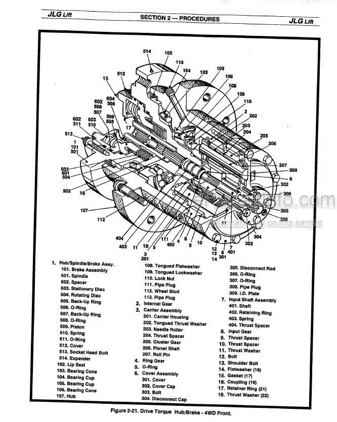 Photo 3 - JLG 45HA Service And Maintenance Manual Boom Lift