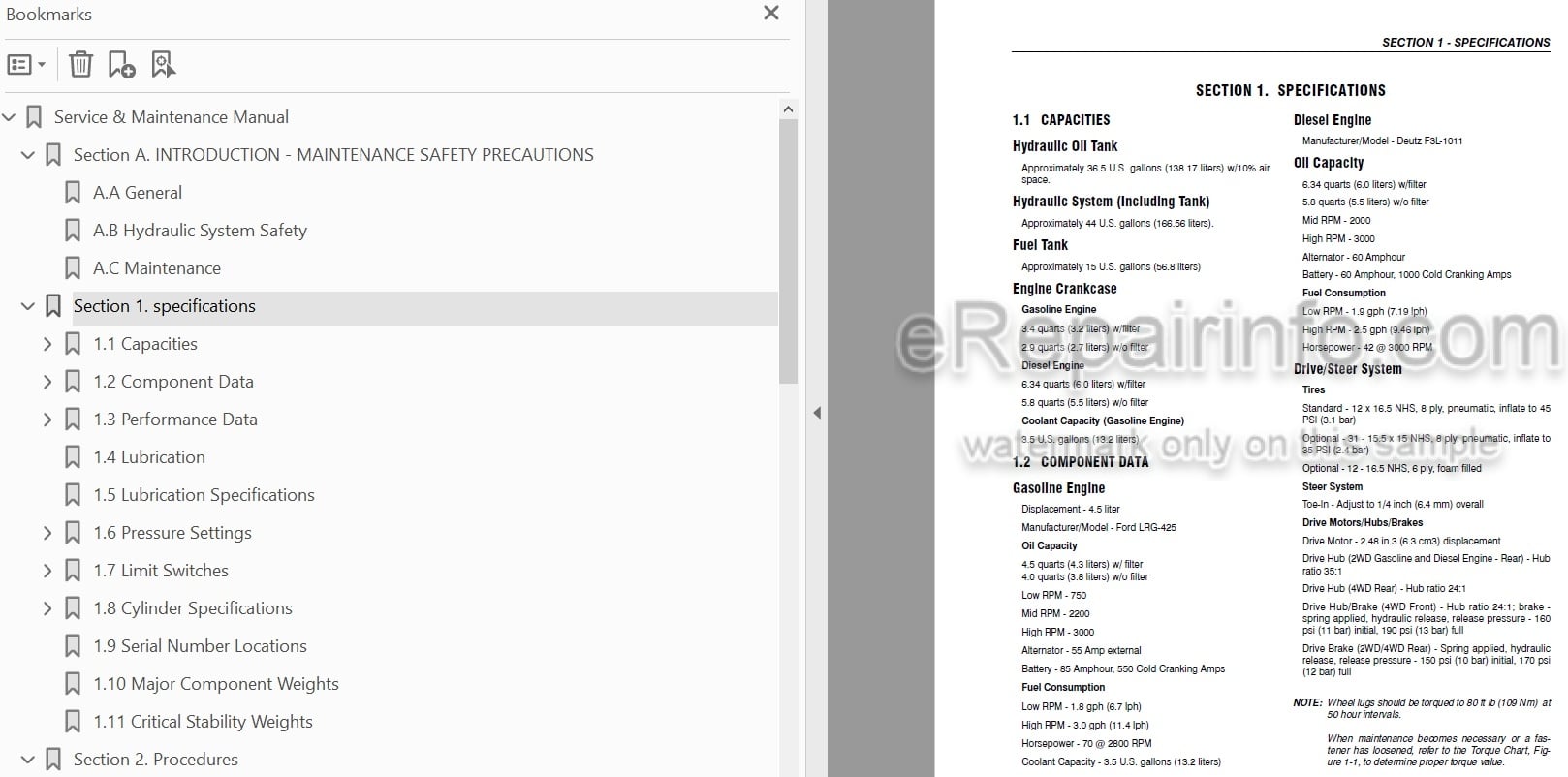 Photo 3 - JLG 500RTS Service And Maintenance Manual Scissor Lift