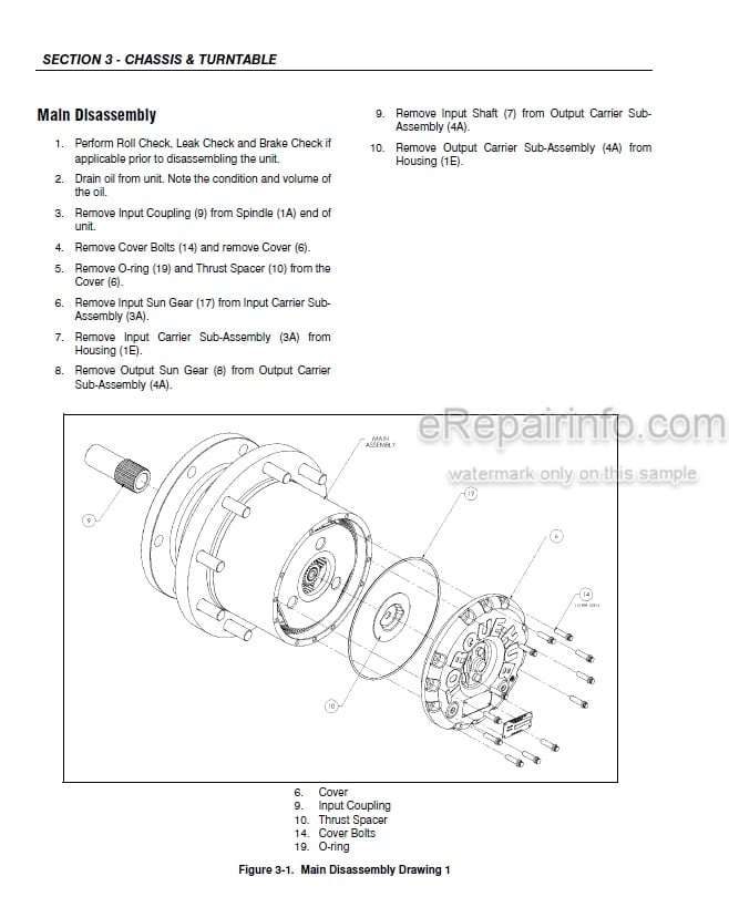 Photo 3 - JLG 510A 510AJ Service And Maintenance Manual Boom Lift