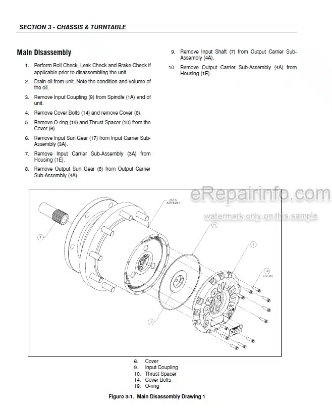 Photo 3 - JLG 510A 510AJ Service And Maintenance Manual Boom Lift