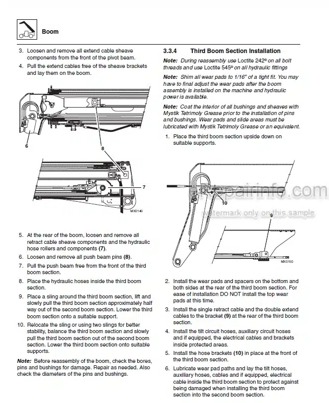 Photo 8 - JLG 534D-9 534D-10 544D Service Manual Telehandler SN 0160000447- SN 0160000192-