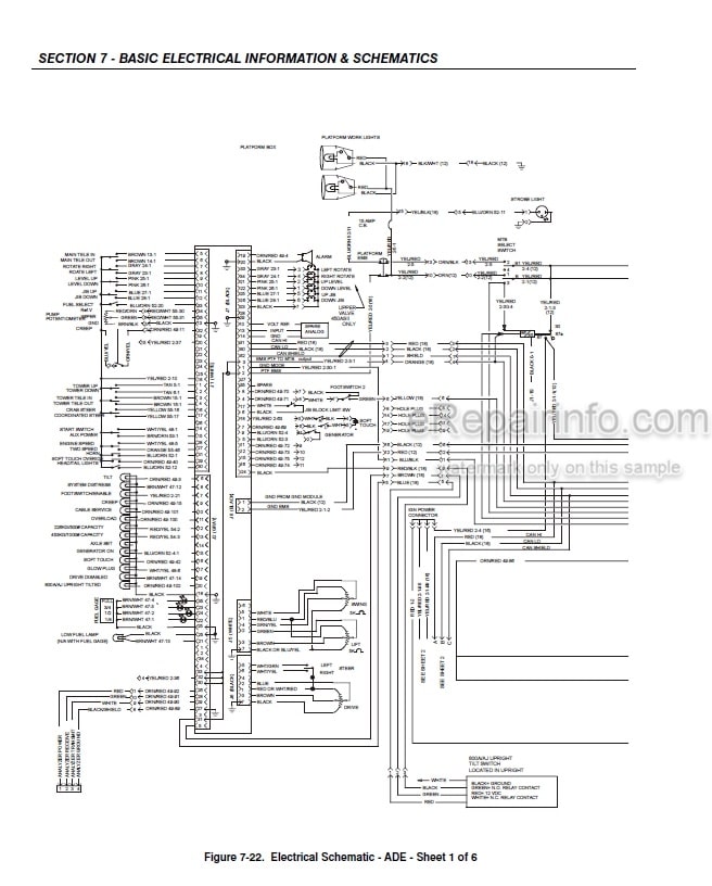 Photo 5 - JLG 600A 600AJ Service And Maintenance Manual Boom Lift SN 0300080000 to Present