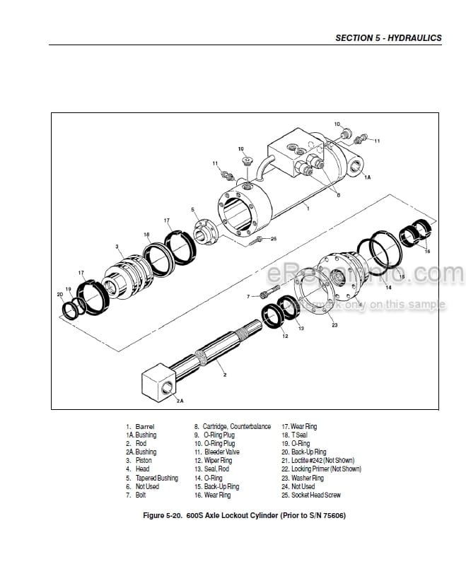 Photo 3 - JLG 600S 600SJ 660SJ 600A 600AJ Service And Maintenance Manual Boom Lift Prior to SN 0300080000