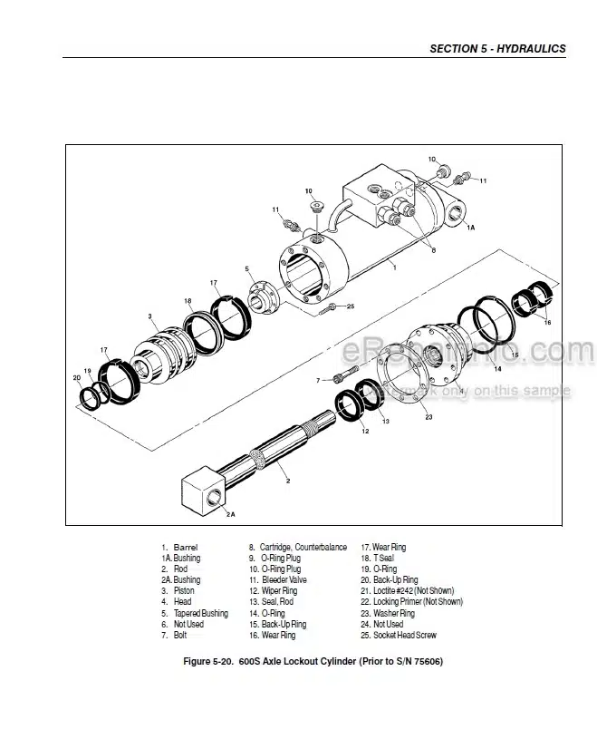 Photo 3 - JLG 600S 600SJ 660SJ 600A 600AJ Service And Maintenance Manual Boom Lift Prior to SN 0300080000
