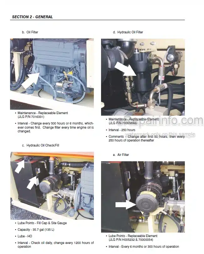 Photo 3 - JLG 67SL Service And Maintenance Manual Scissor Lift
