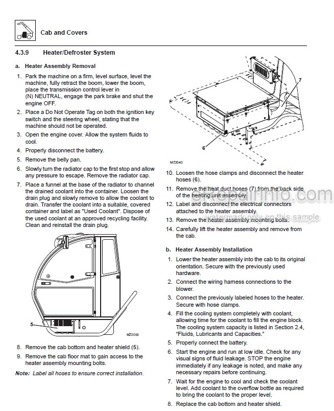 Photo 2 - JLG Agrovector 3508PS 3509PS 3512PS 3513PS 4008PS 4009PS 4012PS 4013PS 4017PS 40.8 40.9 Service Manual Telehandler