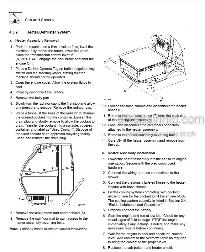 Photo 3 - JLG Agrovector 3508PS 3509PS 3512PS 3513PS 4008PS 4009PS 4012PS 4013PS 4017PS 40.8 40.9 Service Manual Telehandler