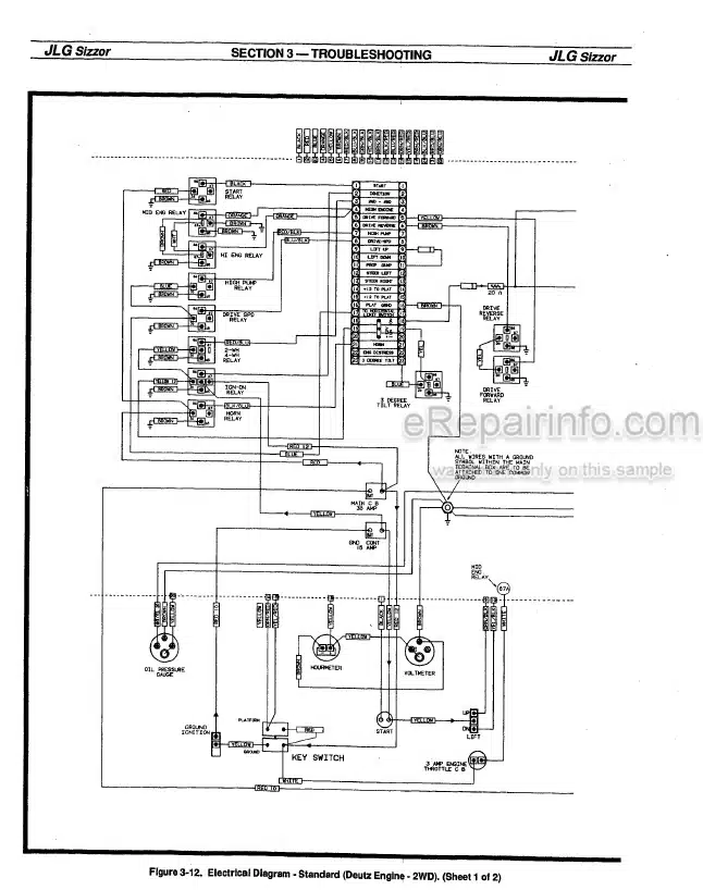 Photo 4 - JLG CM25RT CM33RT CM40RT Service And Maintenance Manual Scissor Lift