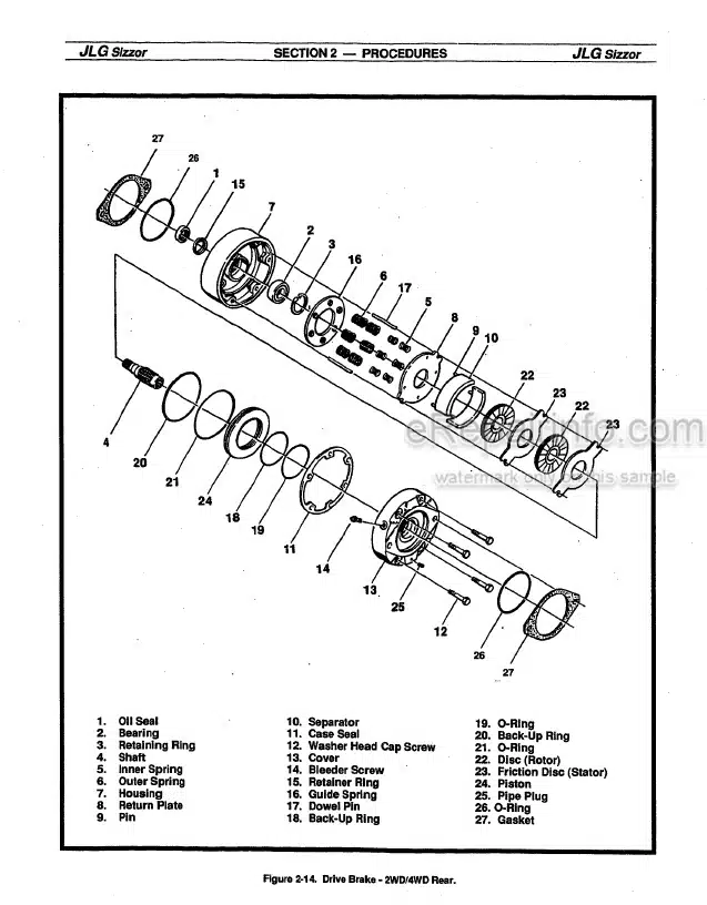 Photo 3 - JLG CM25RT CM33RT CM40RT Service And Maintenance Manual Scissor Lift