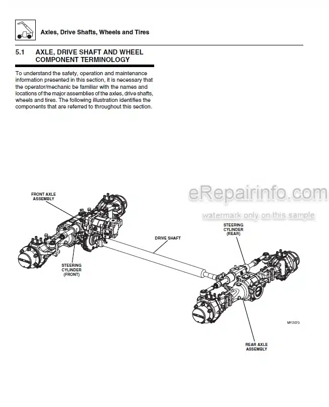 Photo 3 - JLG G5-18A 2505 Service Manual Telehandler