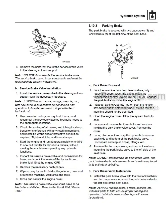 Photo 5 - JLG G5-19A G6-23A Service Manual Telescopic Forklift