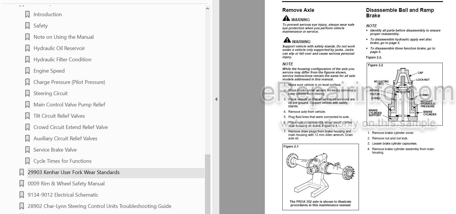 Photo 5 - JLG Gradall 522D 534D-6 524D 534D-6T Service Manual Telehandler
