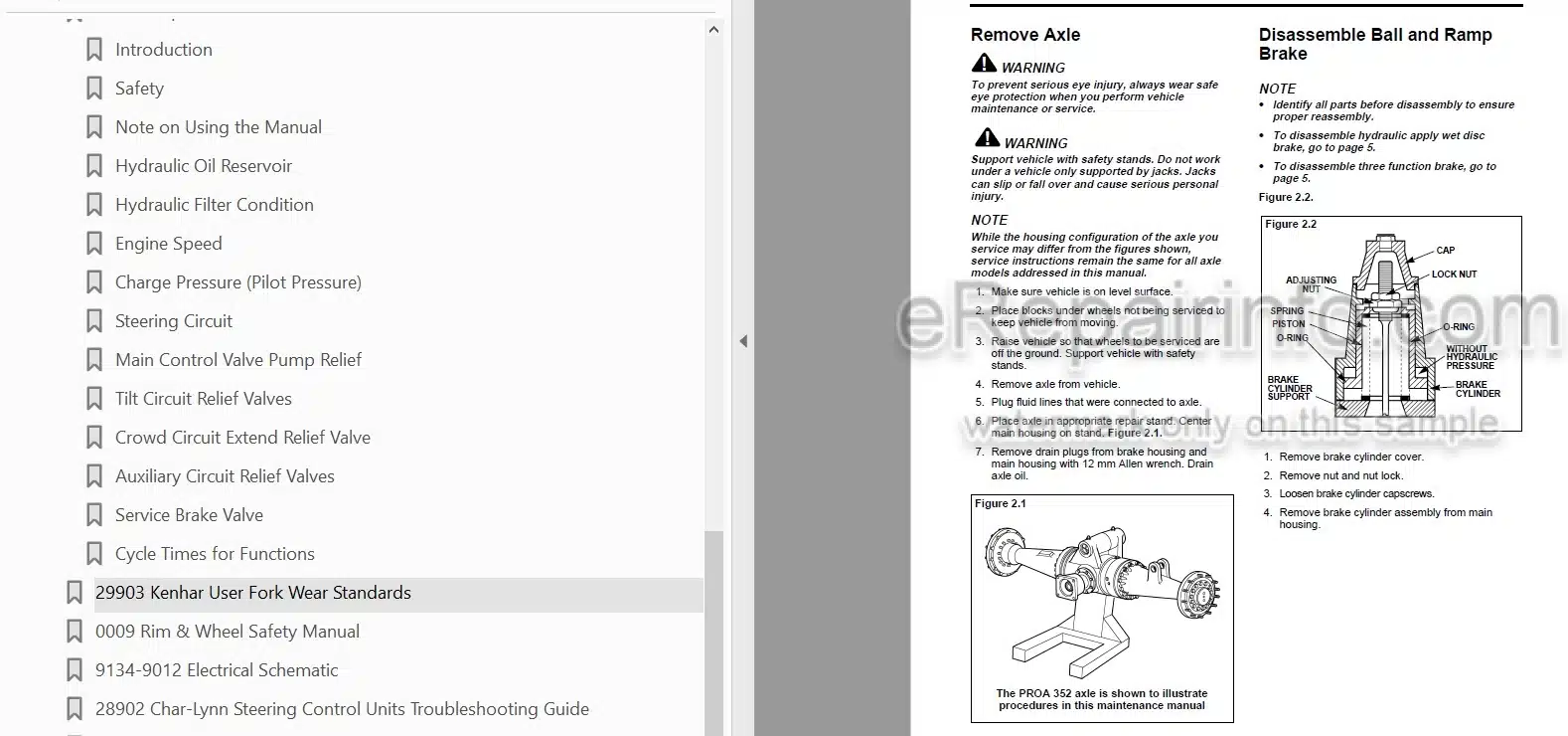 Photo 5 - JLG Gradall 522D 534D-6 524D 534D-6T Service Manual Telehandler
