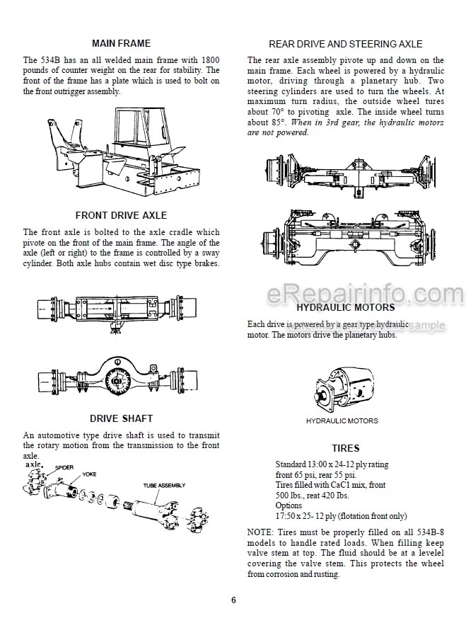 Photo 4 - JLG Gradall 534B Service Manual Telehandler Starting SN 8744110 thru 0144859 And Other PINs