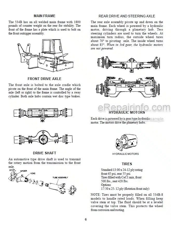 Photo 4 - JLG Gradall 534B Service Manual Telehandler Starting SN 8744110 thru 0144859 And Other PINs