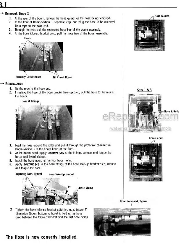 Photo 4 - JLG Gradall 534C-9 534C-10 Service Manual Telehandler