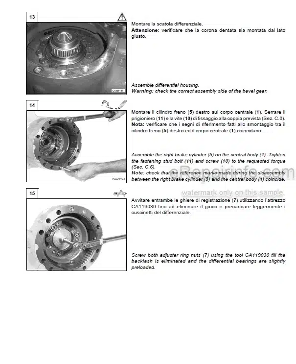 Photo 12 - JLG Gradall 544D-10 Service Manual Telehandler Starting Serial No. 0355001 thru 0455362