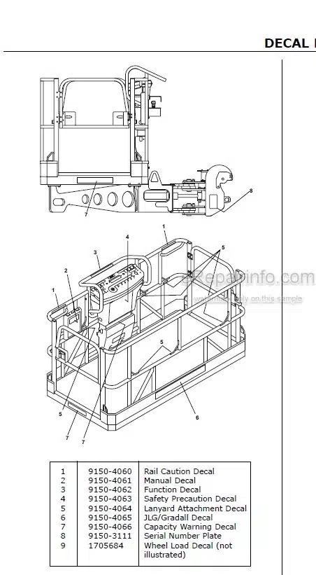 Photo 11 - JLG Gradall TF6-42 Service Manual Telehandler