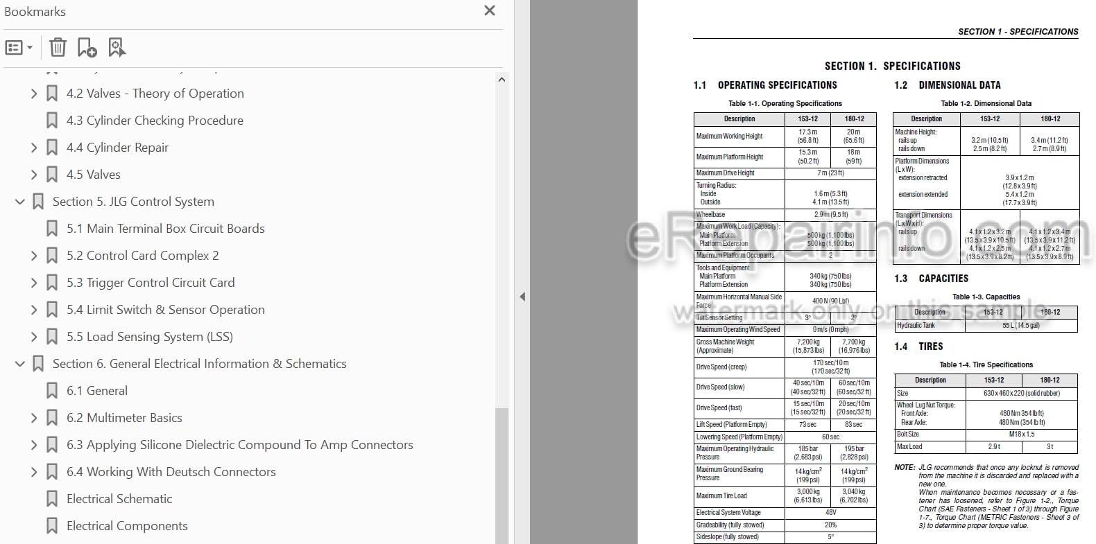 Photo 4 - JLG Liftlux 153-12 180-12 Service And Maintenance Manual Scissors Lift SN 20463 to Present And Other PINs
