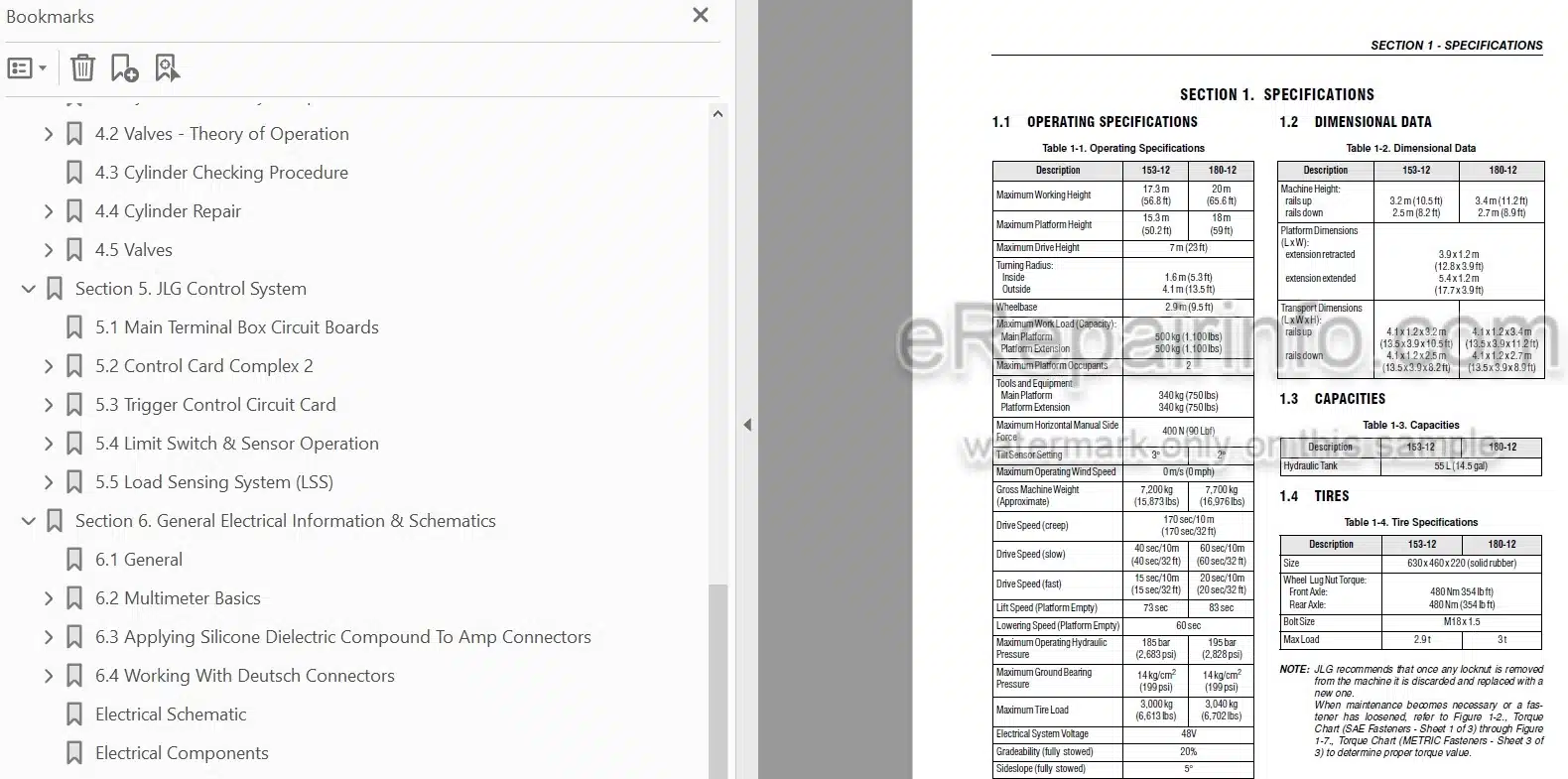Photo 4 - JLG Liftlux 153-12 180-12 Service And Maintenance Manual Scissors Lift SN 20463 to Present And Other PINs