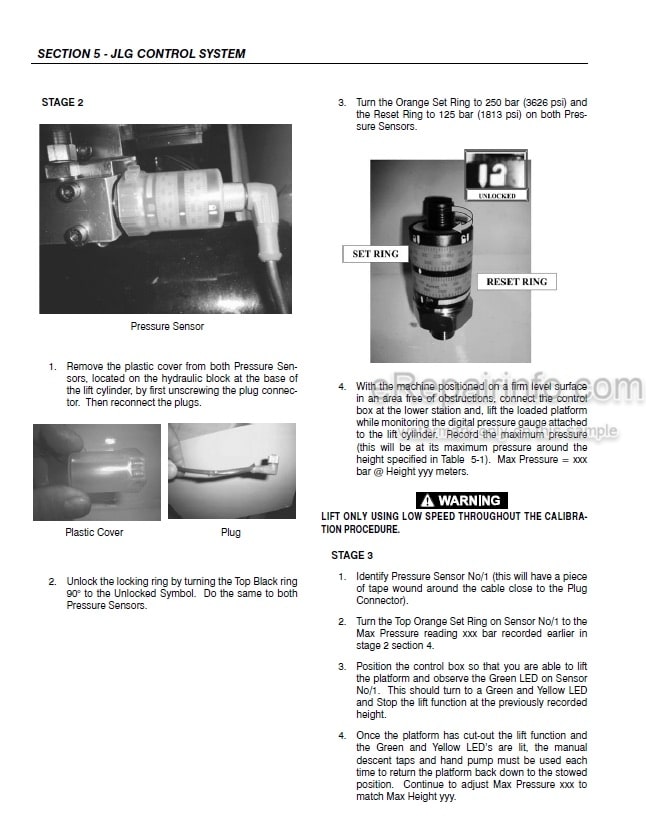 Photo 4 - JLG Liftlux 203-24 Service And Maintenance Manual Scissors Lift Prior to SN 12377 And Other PINs