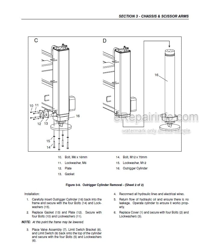 Photo 3 - JLG Liftlux 203-24 Service And Maintenance Manual Scissors Lift Prior to SN 12377 And Other PINs