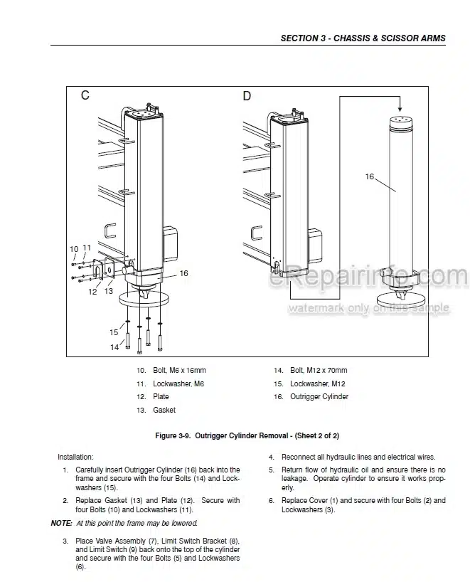 Photo 3 - JLG Liftlux 203-24 Service And Maintenance Manual Scissors Lift Prior to SN 12377 And Other PINs