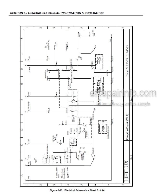 Photo 4 - JLG Liftlux 210-25 245-25 Service And Maintenance Manual Scissors Lift Prior to SN 20465 And Other PINs