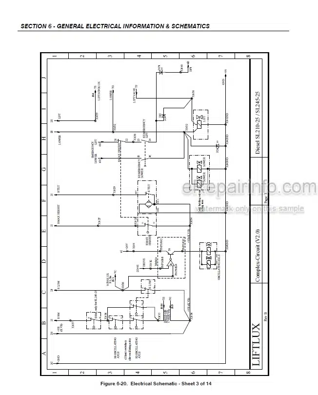 Photo 4 - JLG Liftlux 210-25 245-25 Service And Maintenance Manual Scissors Lift Prior to SN 20465 And Other PINs