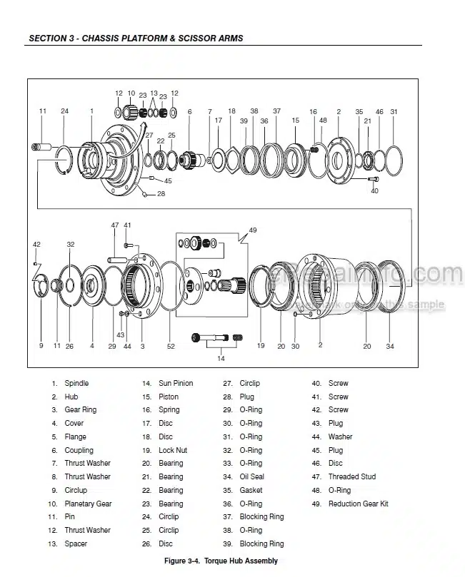 Photo 3 - JLG Liftlux 210-25 245-25 Service And Maintenance Manual Scissors Lift SN 20465 to Present And Other PINs