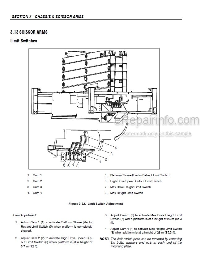 Photo 3 - JLG Liftlux 260-25 Service And Maintenance Manual Scissors Lift Prior to SN 22107 And Other PINs
