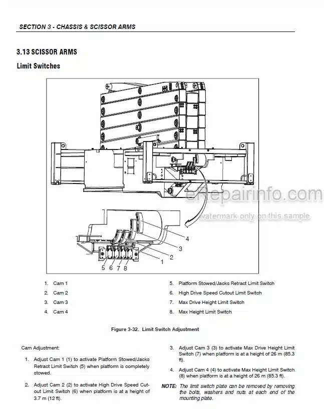 Photo 3 - JLG Liftlux 260-25 Service And Maintenance Manual Scissors Lift Prior to SN 22107 And Other PINs