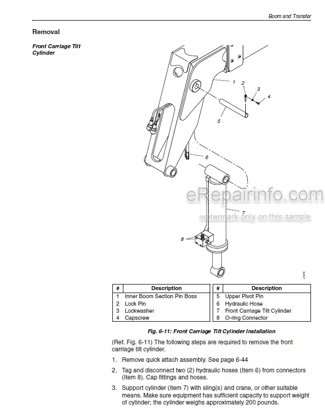 Photo 1 - JLG Lull 1044C-54 Series II Service Manual Telehandler