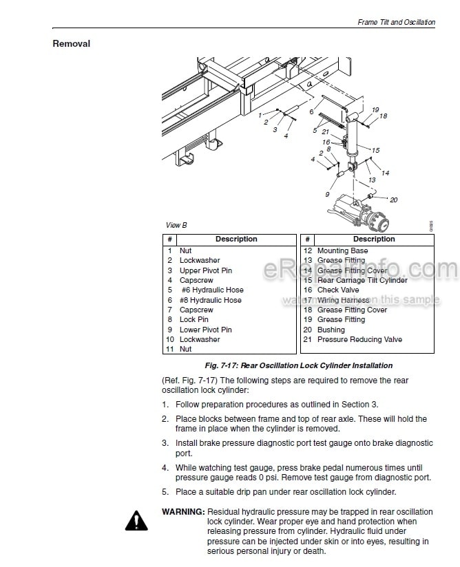 Photo 3 - JLG Lull 1044C-54 Series II Service Manual Telehandler