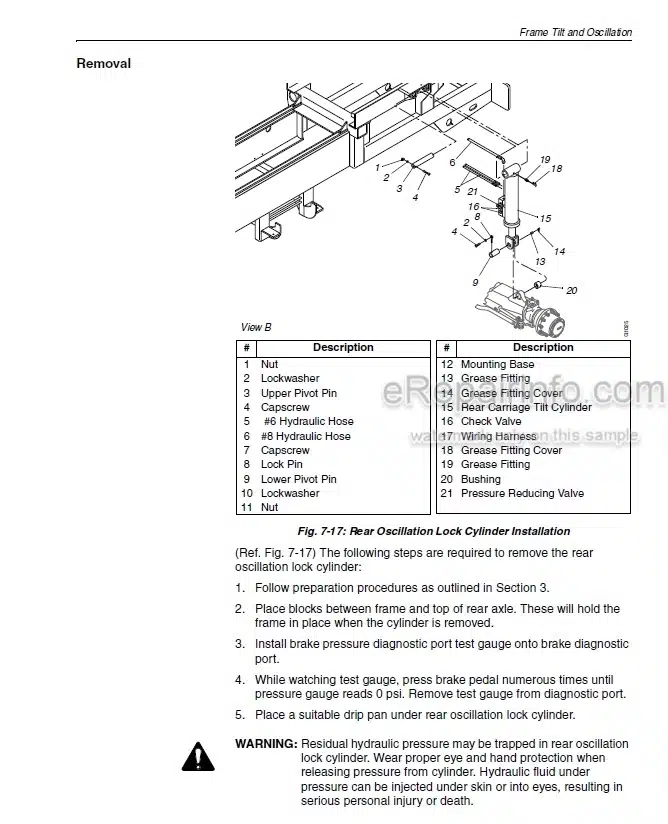 Photo 3 - JLG Lull 1044C-54 Series II Service Manual Telehandler
