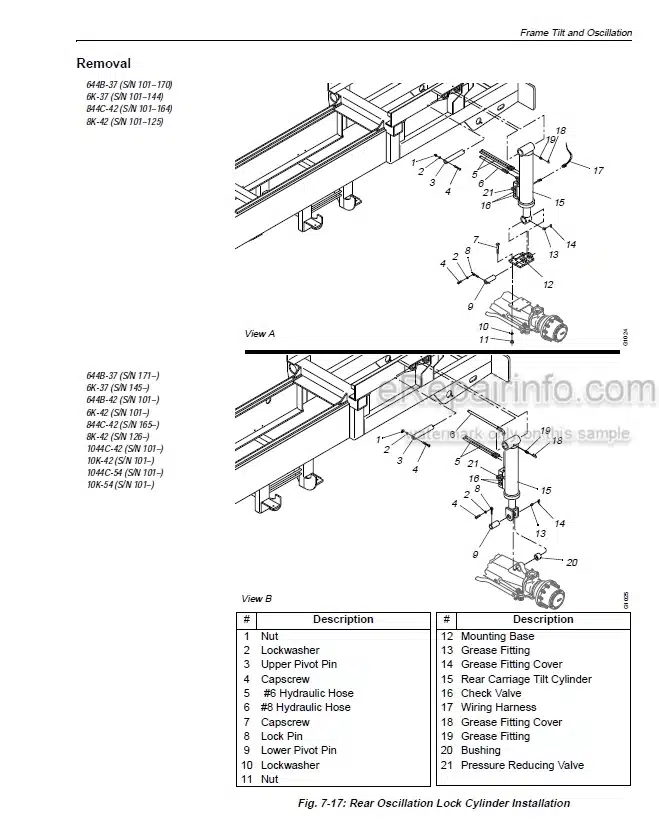 Photo 3 - JLG Lull 644B 6K 844C 8K 1044C 10K Service Manual Telehandler