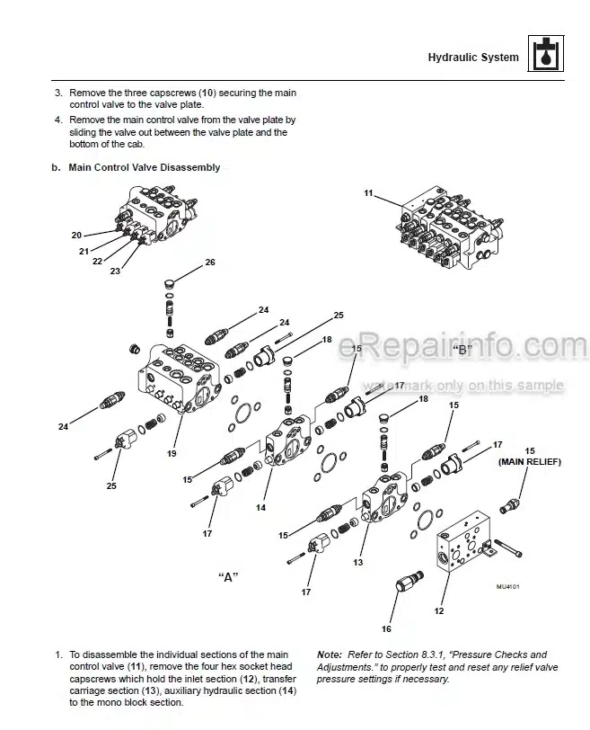 Photo 3 - JLG Lull 944E-42 Service Manual Telehandler SN 0160041827-