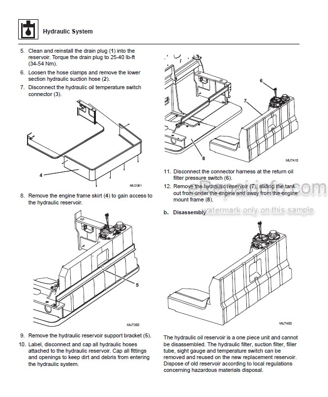 Photo 7 - JLG Lull 944E-42 Service Manual Telehandler SN 0160041827-