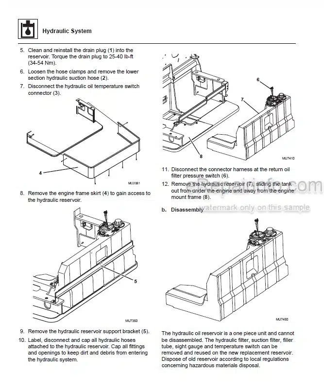 Photo 1 - JLG Lull 944E-42 Service Manual Telehandler SN 0160041827-