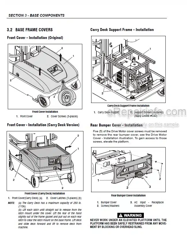 Photo 9 - JLG SSV10 Service And Maintenance Manual Vertical Mast